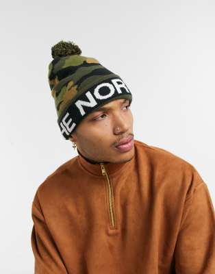 north face ski tuke bobble hat