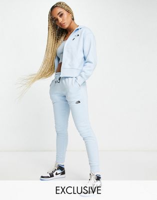 The North Face Skin Tight joggers in light blue Exclusive at ASOS