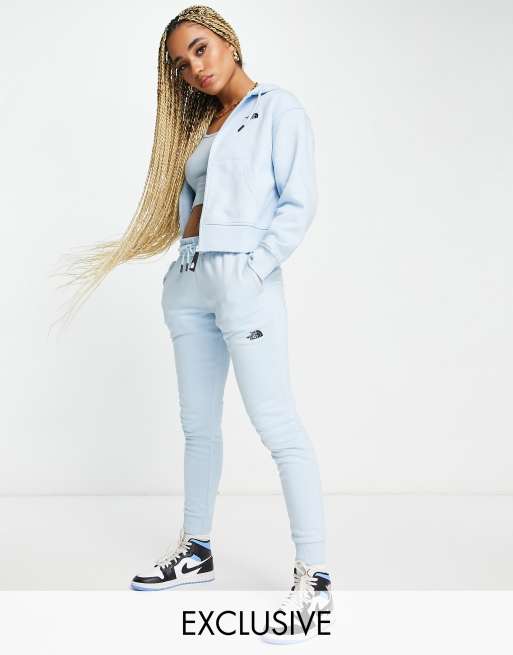 The North Face Skin Tight joggers in light blue Exclusive at ASOS