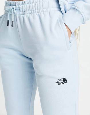 light blue north face tracksuit