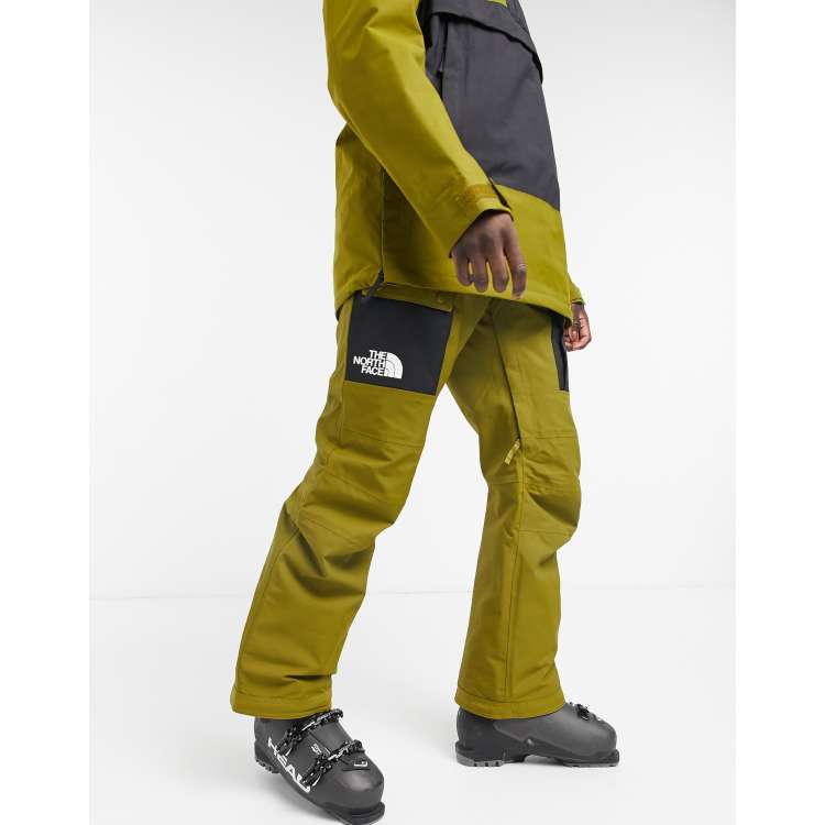 North face yellow ski sales pants