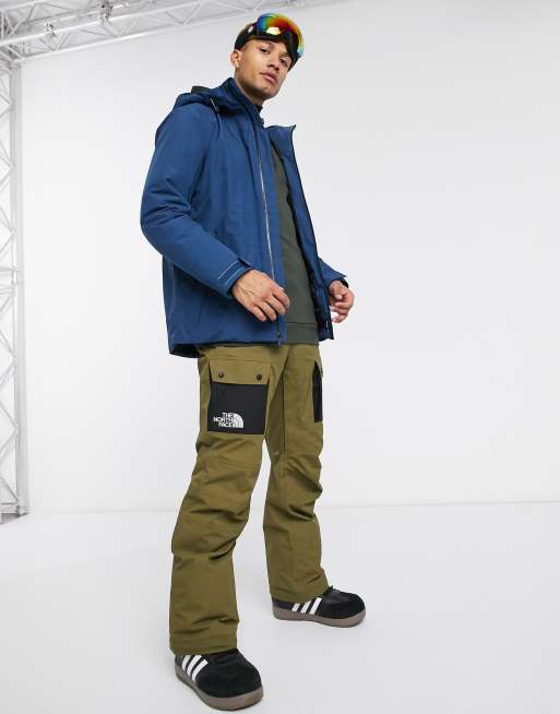 The North Face Slashback cargo ski pants in khaki ASOS