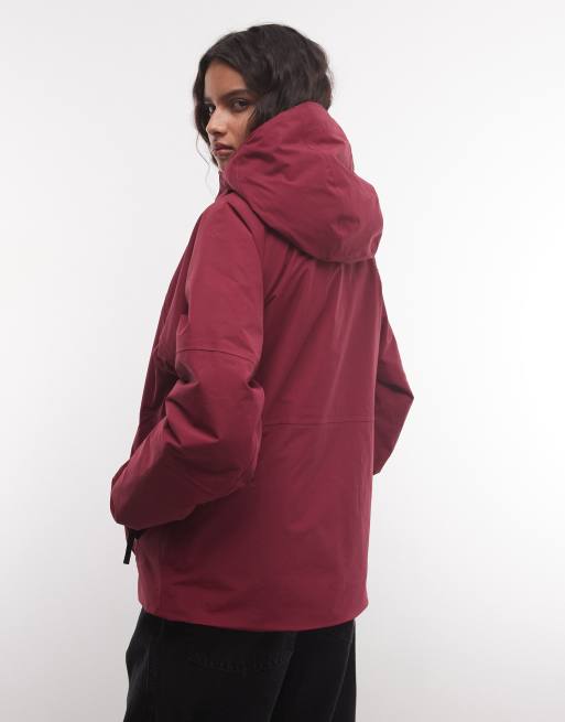 The North Face Slaydee fodrad skidjacka i vinröd, 4 av 4