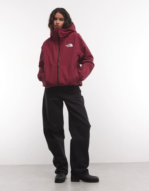 The North Face Slaydee insulated ski jacket in burgundy, 2 of 4