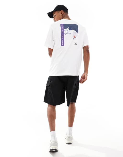 The North Face Snowboard retro back graphic t-shirt in white Exclusive at ASOS, 4 of 4
