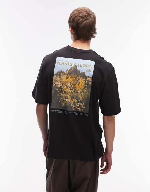 The North Face - Sort oversized T-shirt med "Plant and Flora"-print på ryggen, 1 af 5