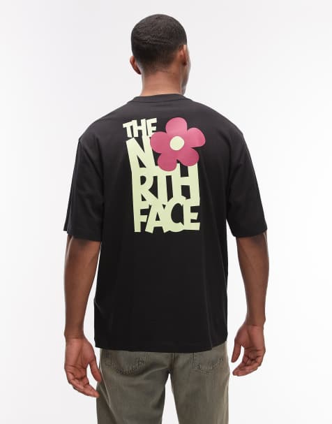 The North Face - Sort T-shirt med blomsterprint på ryggen - view 1