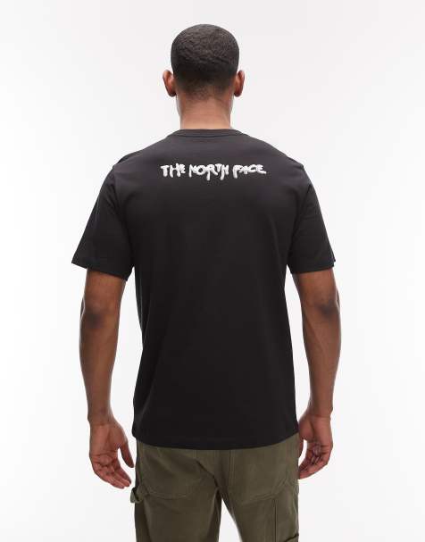 The North Face - Sort T-shirt med logoprint på ryggen - view 1