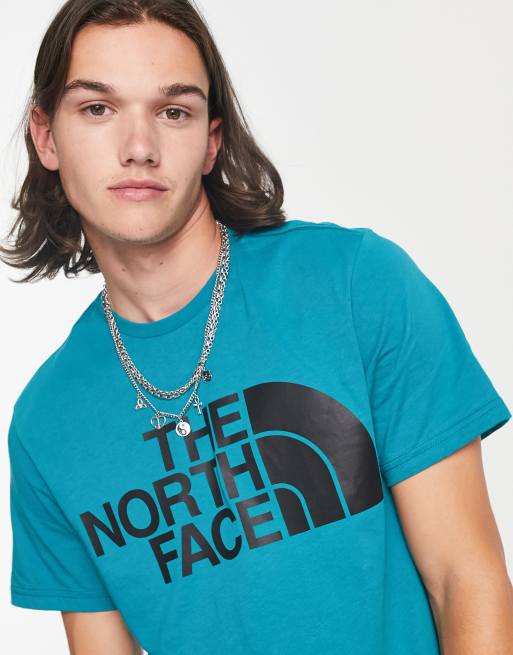 The North Face – Standard – Blågrön t-shirt med logga