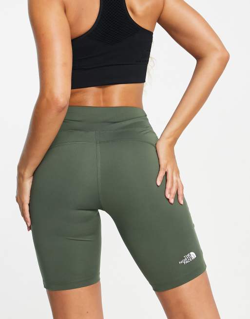 The North Face Standard high waist legging shorts in khaki, 2 of 4