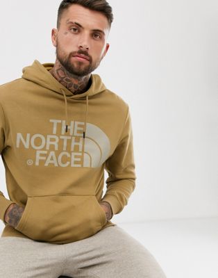 khaki green north face hoodie