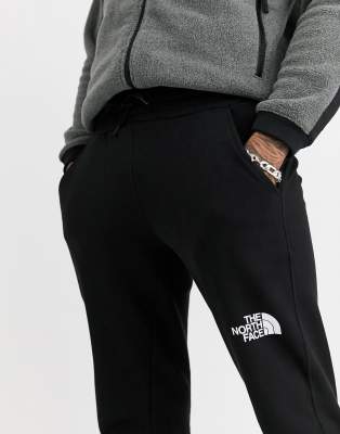 north face black tracksuit bottoms