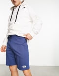 [The North Face] The North Face Standard lightweight fleece shorts in navy XS NAVY