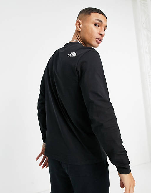 T-Shirts & Vests The North Face Standard long sleeve t-shirt in black 