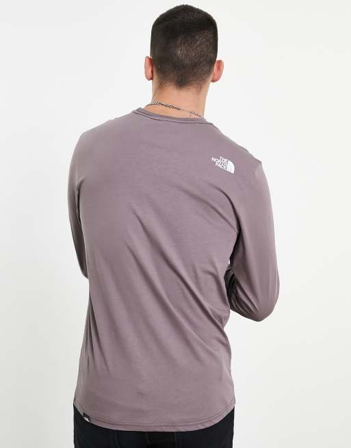 The North Face Standard long sleeve t-shirt in purple, 2 of 4