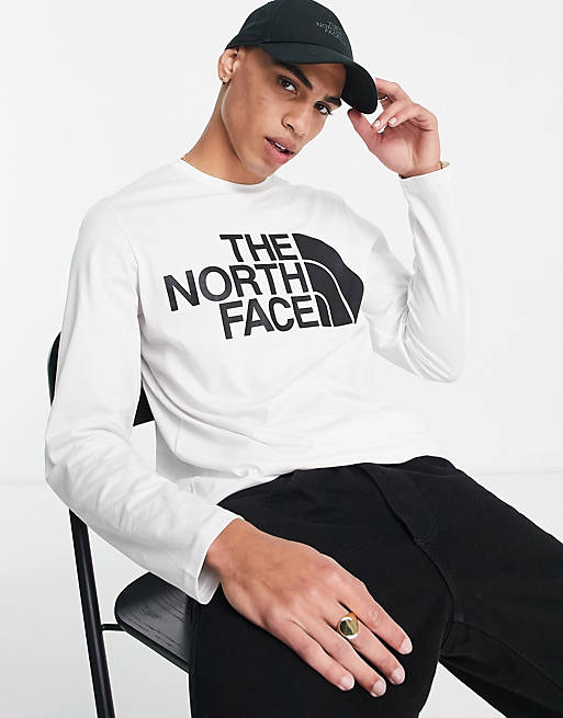 The North Face Standard long sleeve t-shirt in white