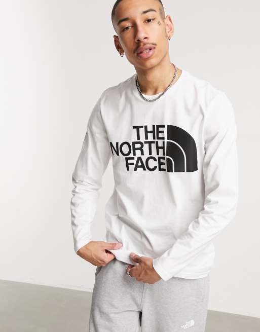 The North Face Standard long sleeve t-shirt in white | ASOS