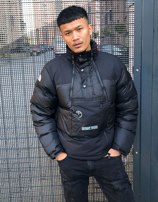 The North Face Steep Tech down puffer jacket in black