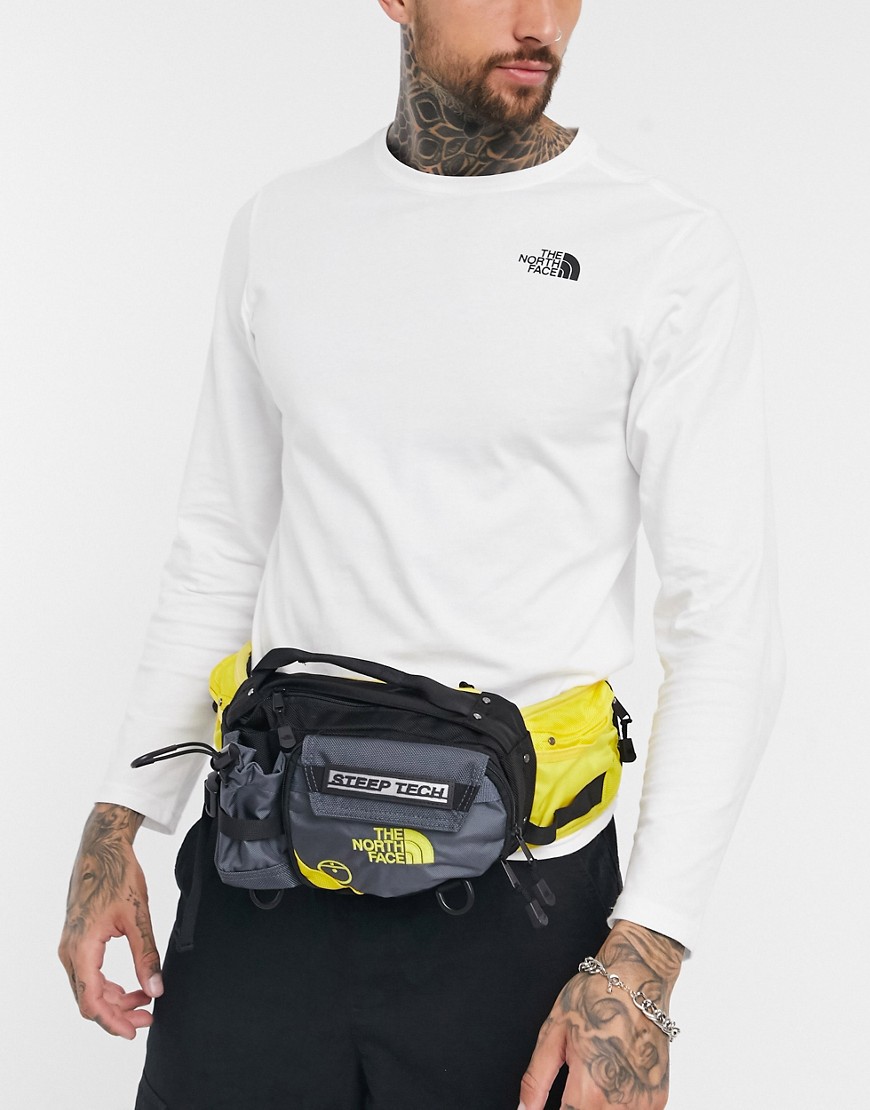 THE NORTH FACE STEEP TECH FANNY PACK IN GRAY,NF0A4SJ4TJB