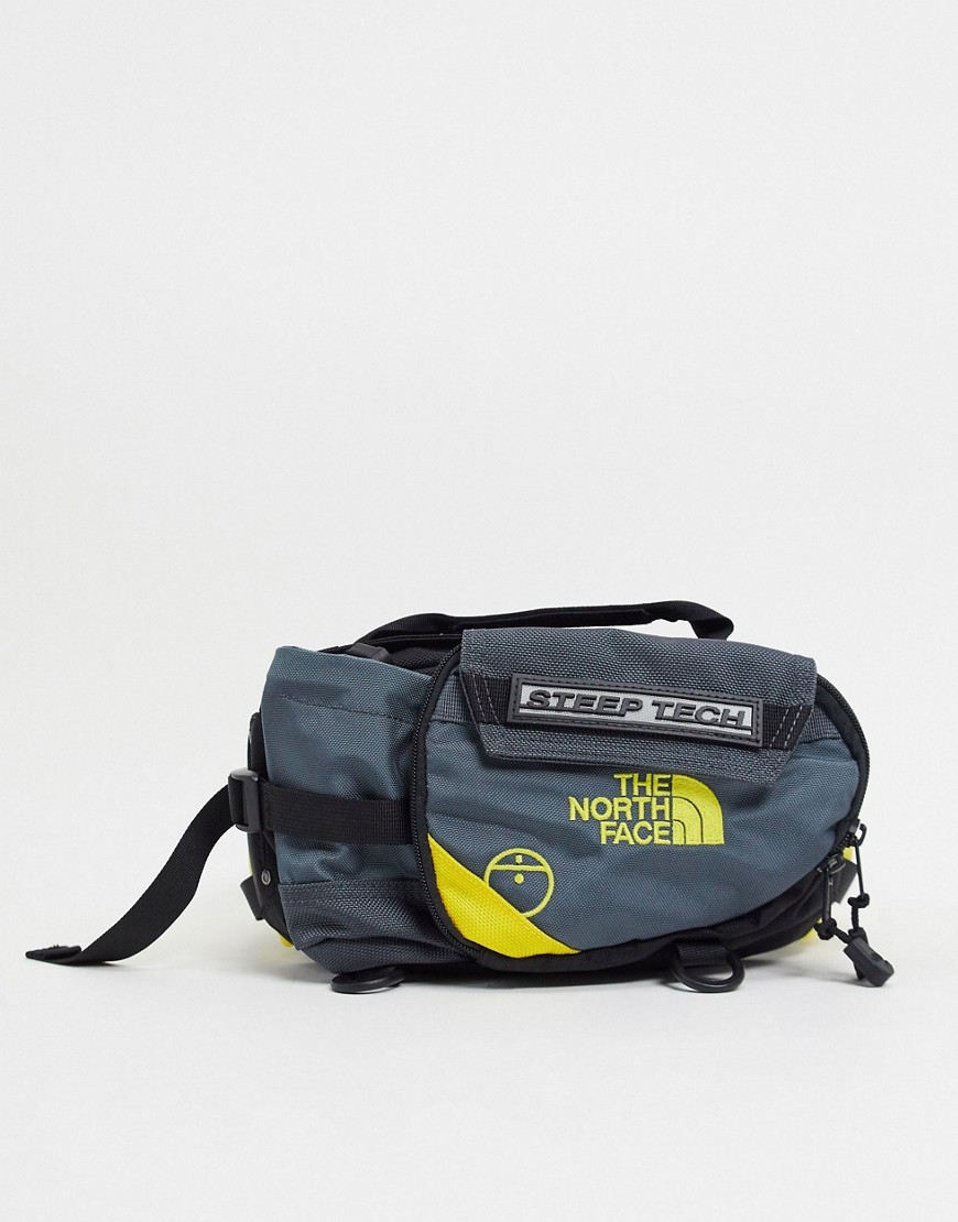 THE NORTH FACE STEEP TECH FANNY PACK IN GRAY,NF0A4SJ4TJB1