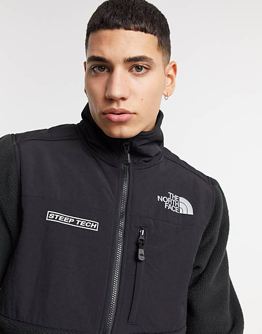 The North Face Steep Tech full zip fleece jacket in black