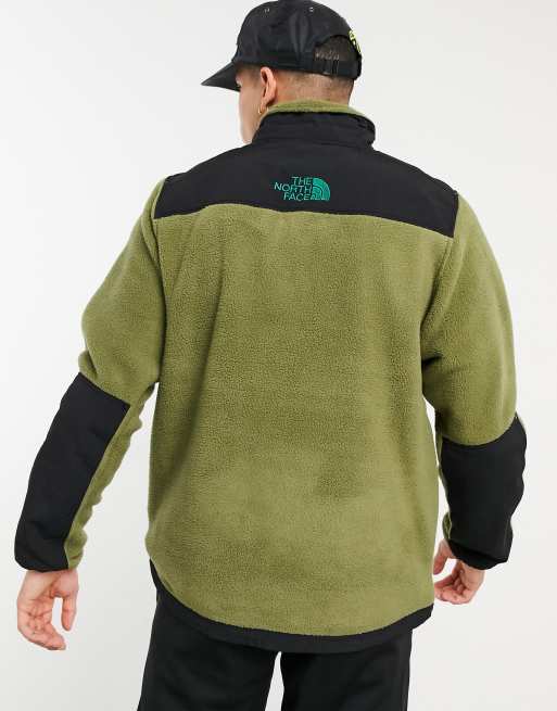 The North Face Steep Tech half zip fleece jacket in green | ASOS