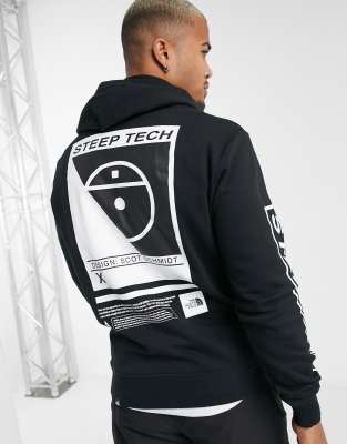 the north face logo hoodie