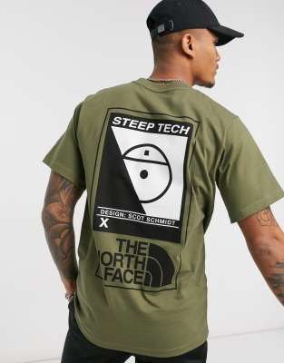 green north face t shirt