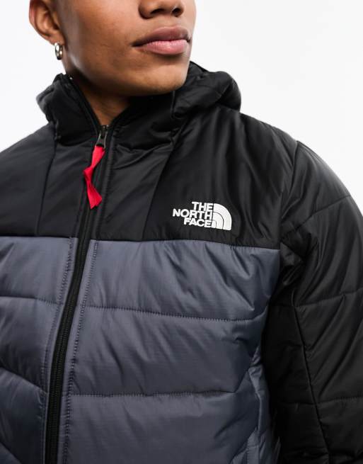 steppjacke the north face schwarz grau