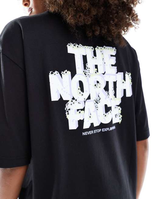 【THE NORTH FACE】 Stone Block logo backprint t-shirt The North Face Stone Block logo backprint oversized t-shirt