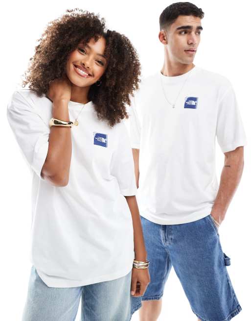【THE NORTH FACE】 Stone Block logo backprint t-shirt The North Face Stone Block logo backprint oversized t-shirt