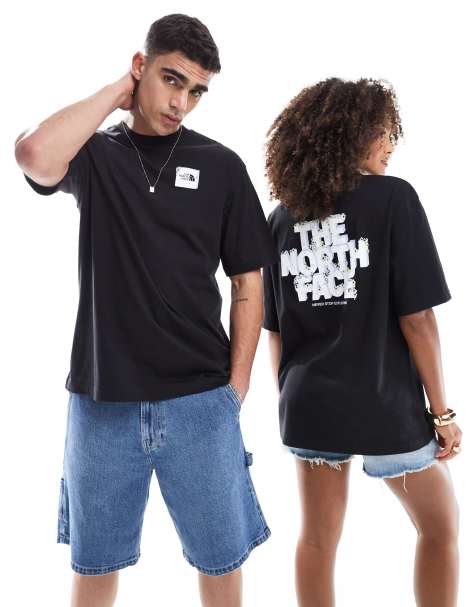 The North Face – Stone Block – Svart t-shirt i oversize med logga baktill - view 1