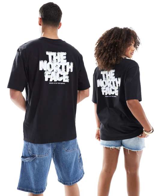 The North Face - Stone - Oversized T-shirt met logoprint op de achterkant in zwart, 2 van 4