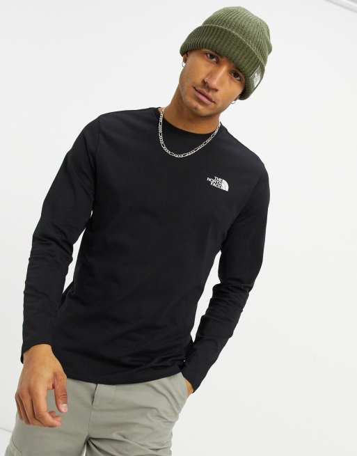 North face long clearance sleeve black