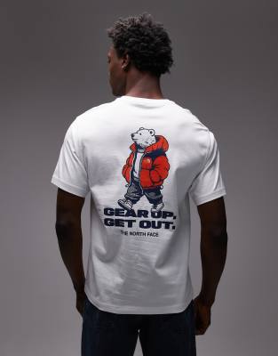 The North Face The North Face Street Bear backprint oversized t-shirt in white