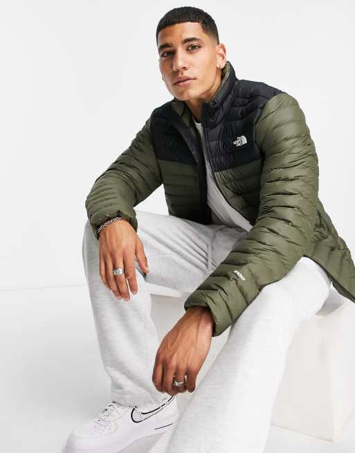 The North Face Stretch Down jacket in khaki | ASOS