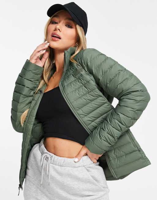 The North Face Stretch Down jacket in khaki