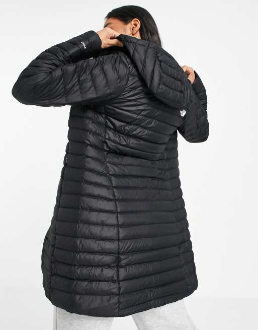 The north face women's stretch sale down parka black