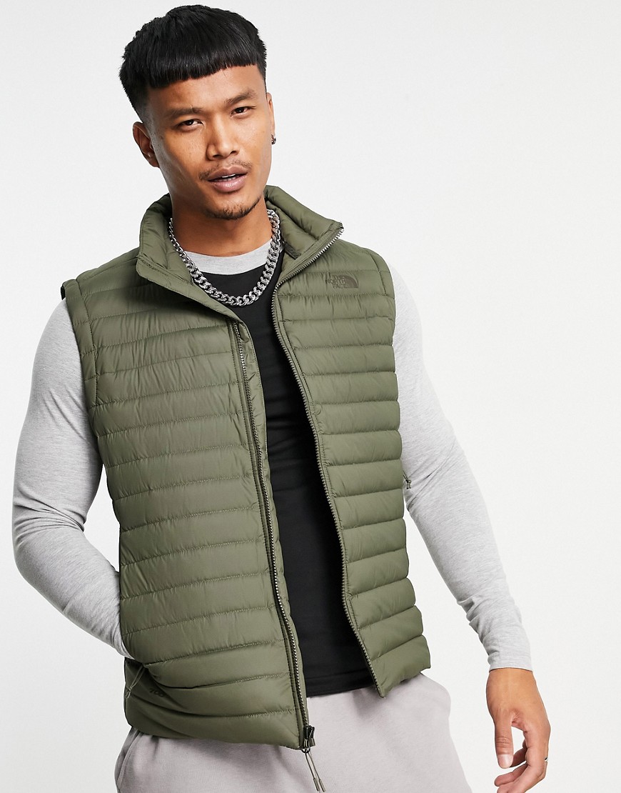 The North Face Stretch Down vest in khaki-Green