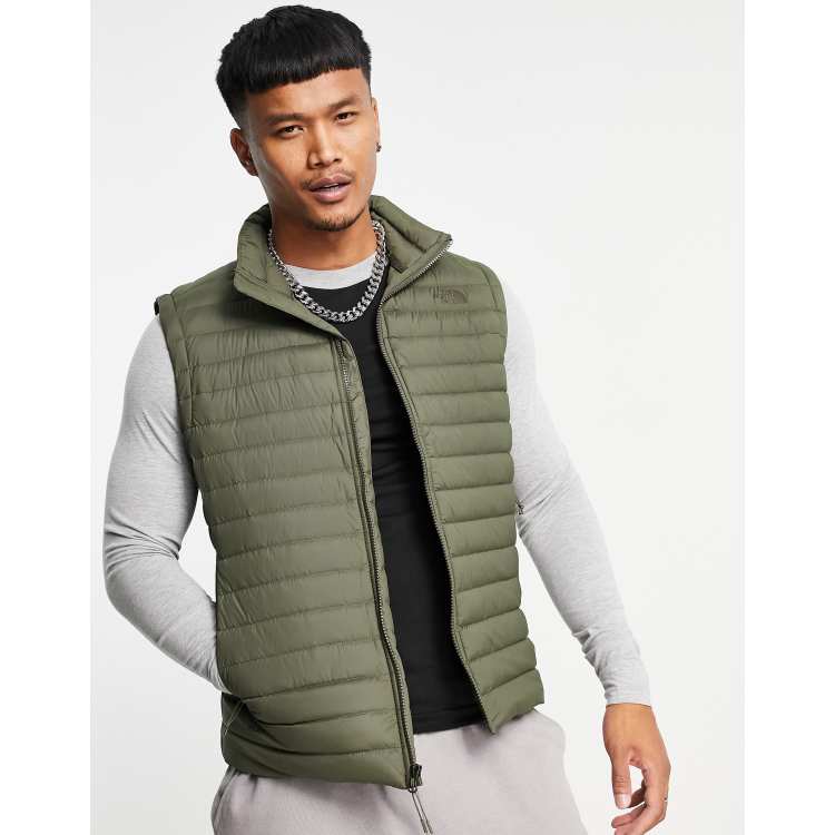 north face khaki vest