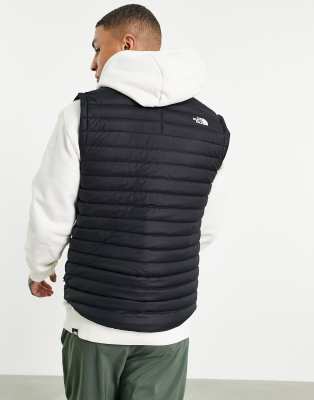 the north face stretch down vest in black