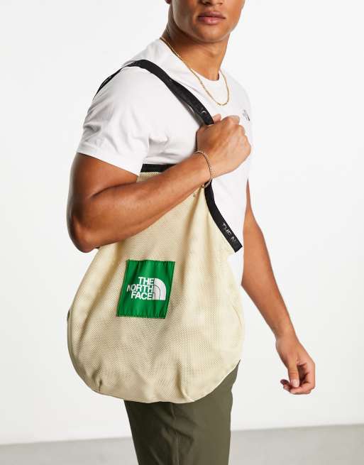 The North Face string tote bag in off white