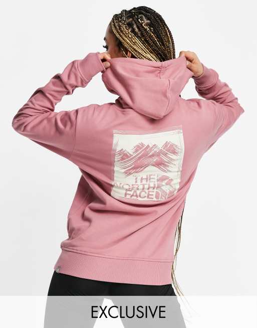 The North Face Stroke Mountain hoodie in pink Exclusive at ASOS