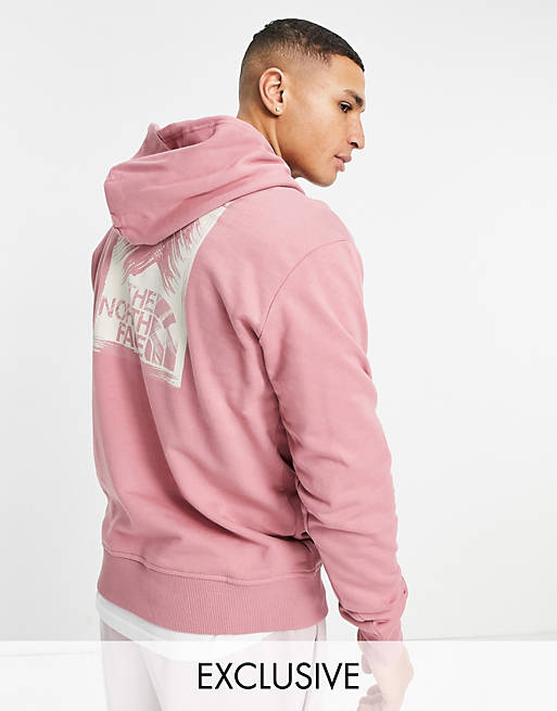 The North Face Stroke Mountain hoodie in pink Exclusive at ASOS