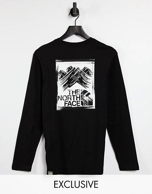 The North Face Stroke Mountain long sleeve t-shirt in black Exclusive ...