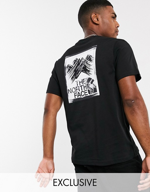 The North Face Stroke Mountain t-shirt in black Exclusive at ASOS