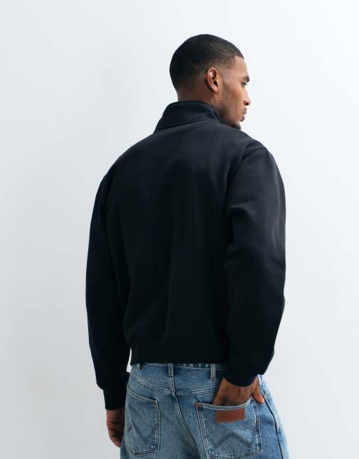 The North Face - sudadera Essential Simple Dome relaxed con media cremallera en negro, 5 de 5