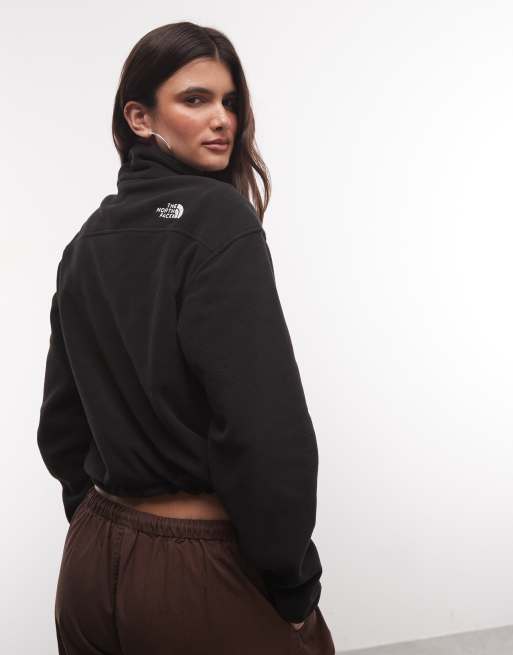 The North Face - sudadera Glacier con cremallera de 1/4 y logo en negro, 4 de 4