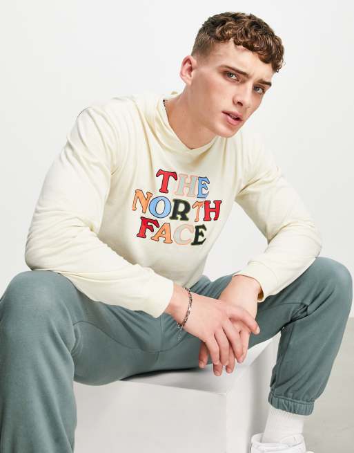 The North Face Summer Feels Triblend hoodie in cream