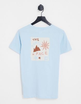 The North Face Sun and Stars t-shirt in light blue Exclusive at ASOS